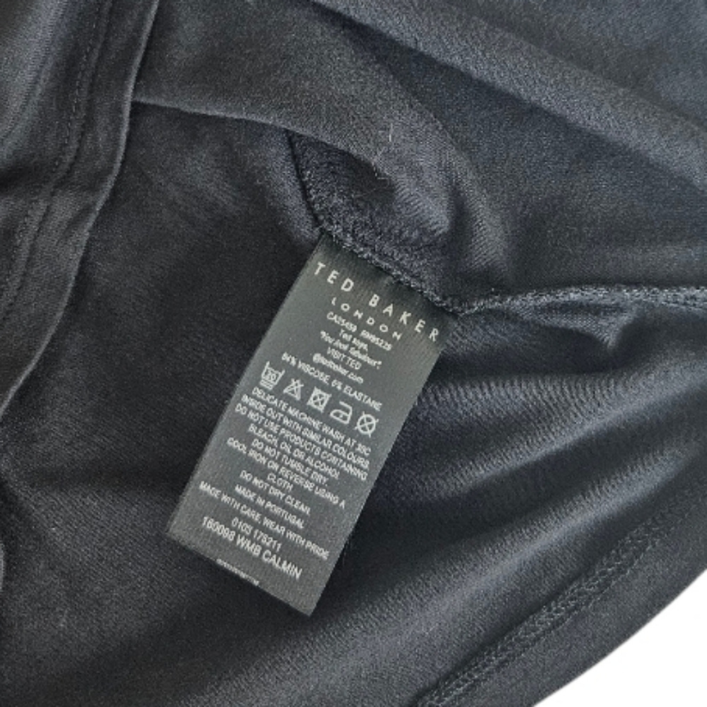 Ted Baker Black Crewneck Short Sleeve Tee Women's - Picture 6 of 9